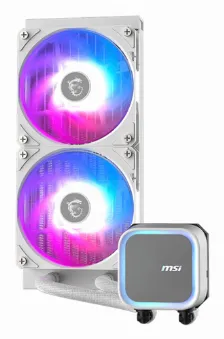 Sistema De Enfriamiento Liquido Msi Mag Coreliquid A13 240 White, 2x12cm, Blanco